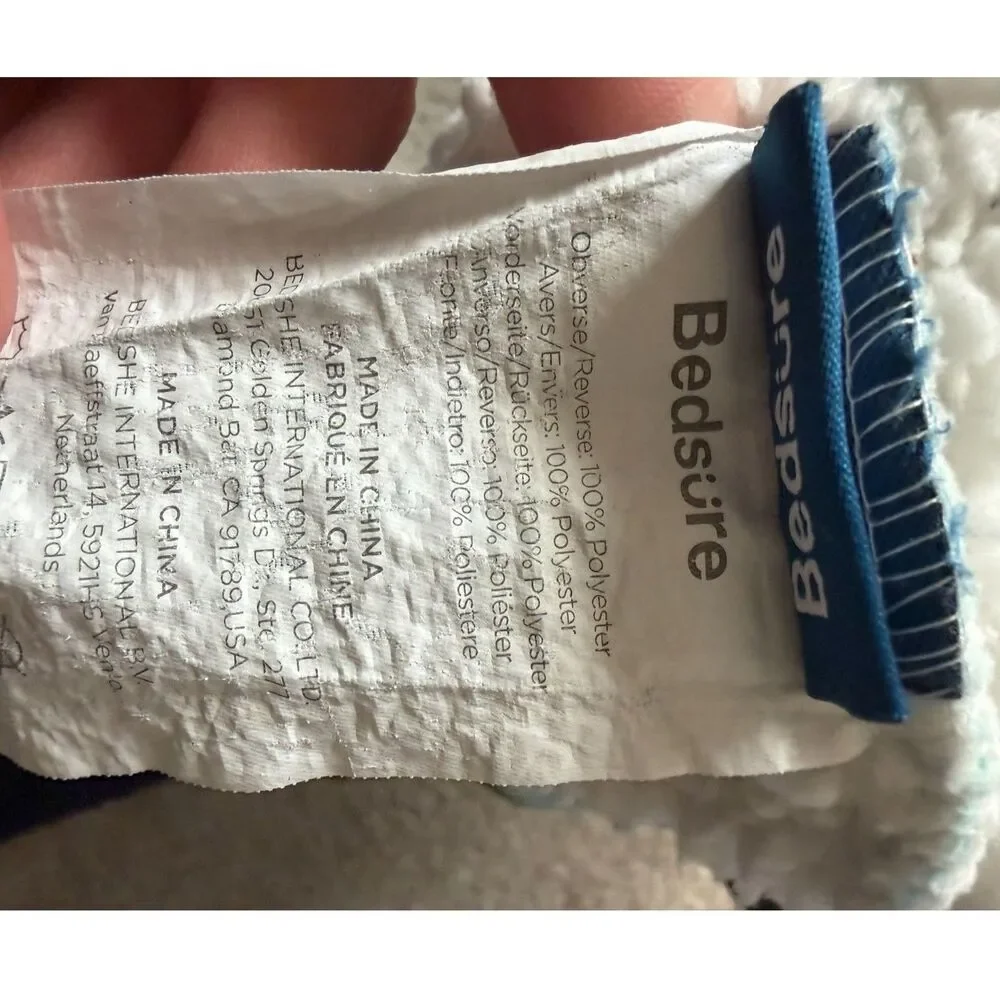 #114 - Blue Color, Avocado Print, Hoodie Blanket from Bedsure